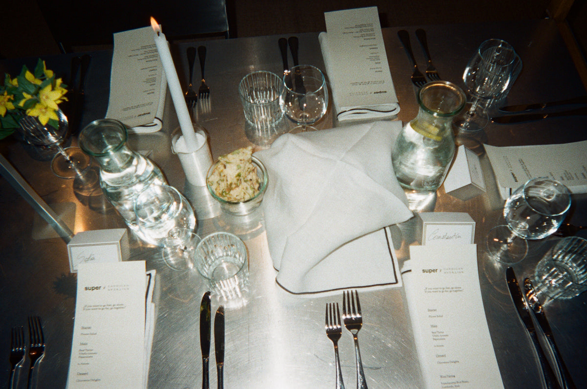 Dinner party at Super Mountain Market St. Moritz